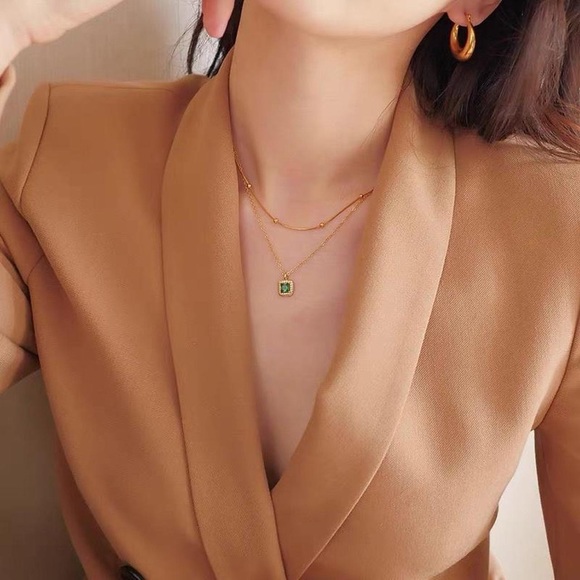 18K Gold Plated 1mm snake Chain with beaded - Picture 2 of 4